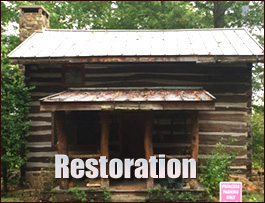 Historic Log Cabin Restoration  Sparta, Virginia